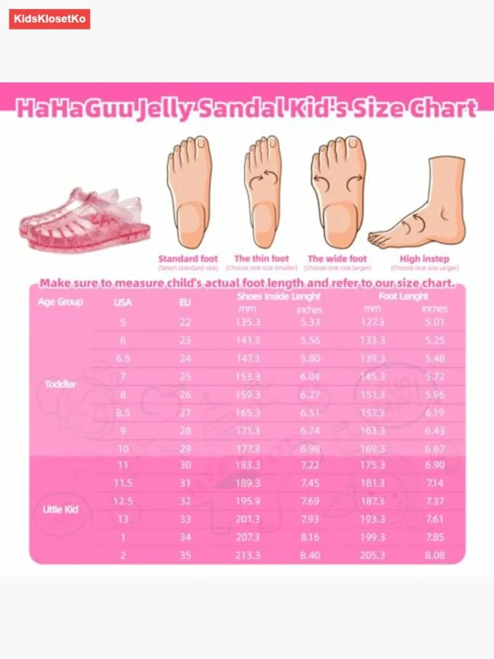 Girls Jelly Sandals Closed Toe Fisherman Gladiator Waterproof Breathable Summer